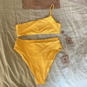 TOAST Swim Yellow mimosa bikini